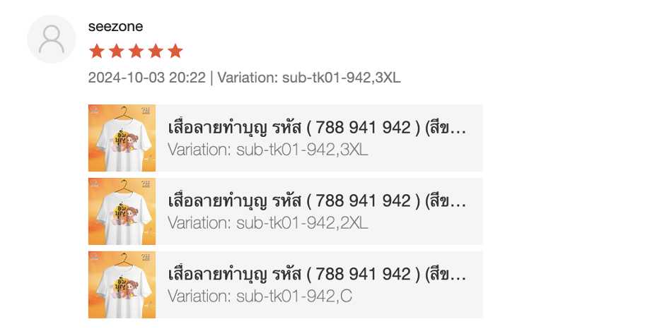 รีวิวจริงจากลูกค้า The Parich ลำดับที่ 8
